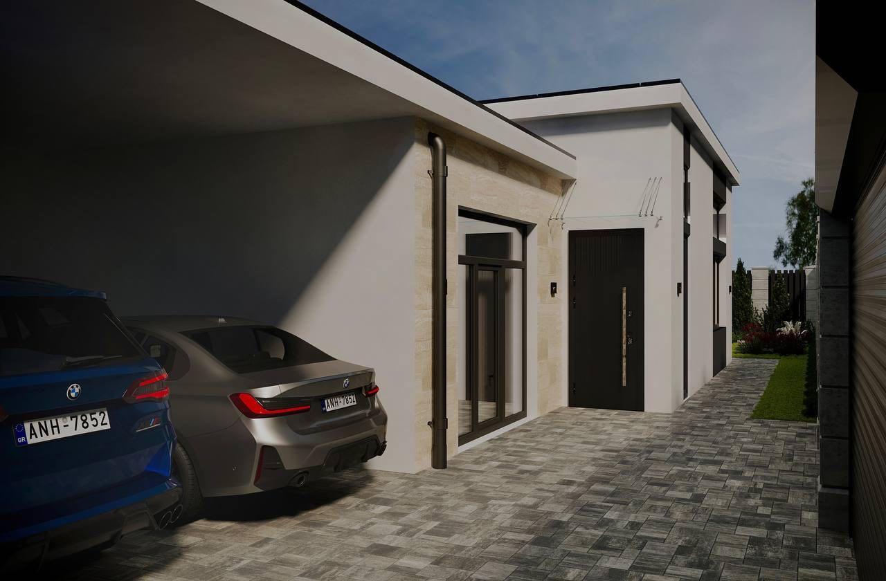 Новый одноэтажный дом в ЖМ "Дайберг" с рассрочкой до 18 месяцев.  ID 53943 (Фото 1)