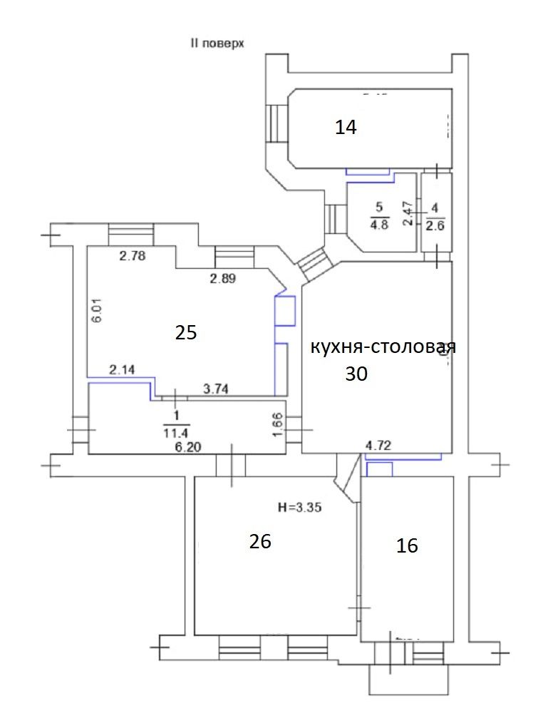 Продается 3 комнатная квартира в Бельгийке на ул. Базарной ID 54269 (Фото 16)